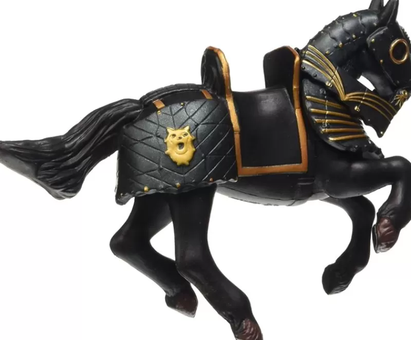 Papo Figura Caballo De Caballero Con Armadura Negra ^ Mundo De Fantasía