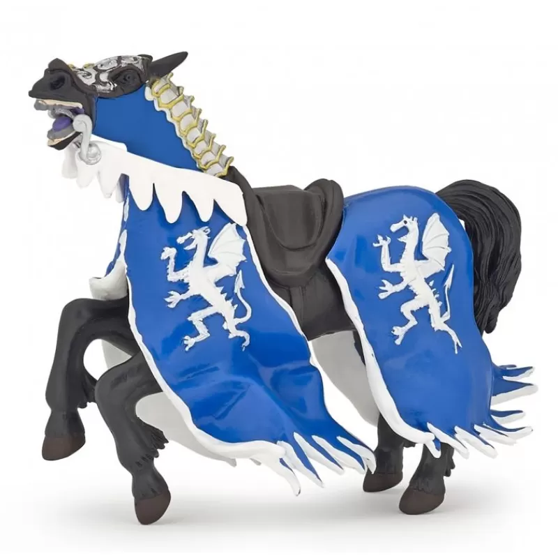 Papo Figura Caballo Del Rey Con Dragon Azul - ^ Caballeros