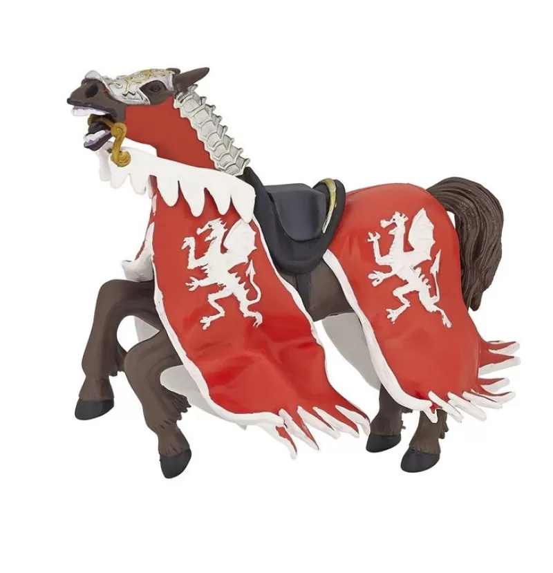 Papo Figura Caballo Del Rey Con Dragon Rojo - ^ Caballeros