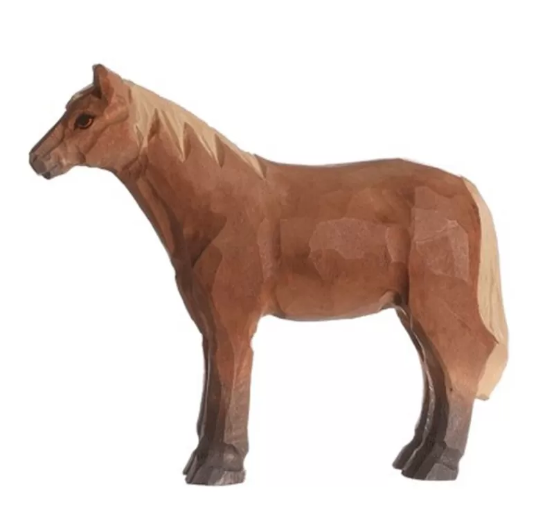 Wudimals Figura Caballo Marron En Madera - ^ Caballos