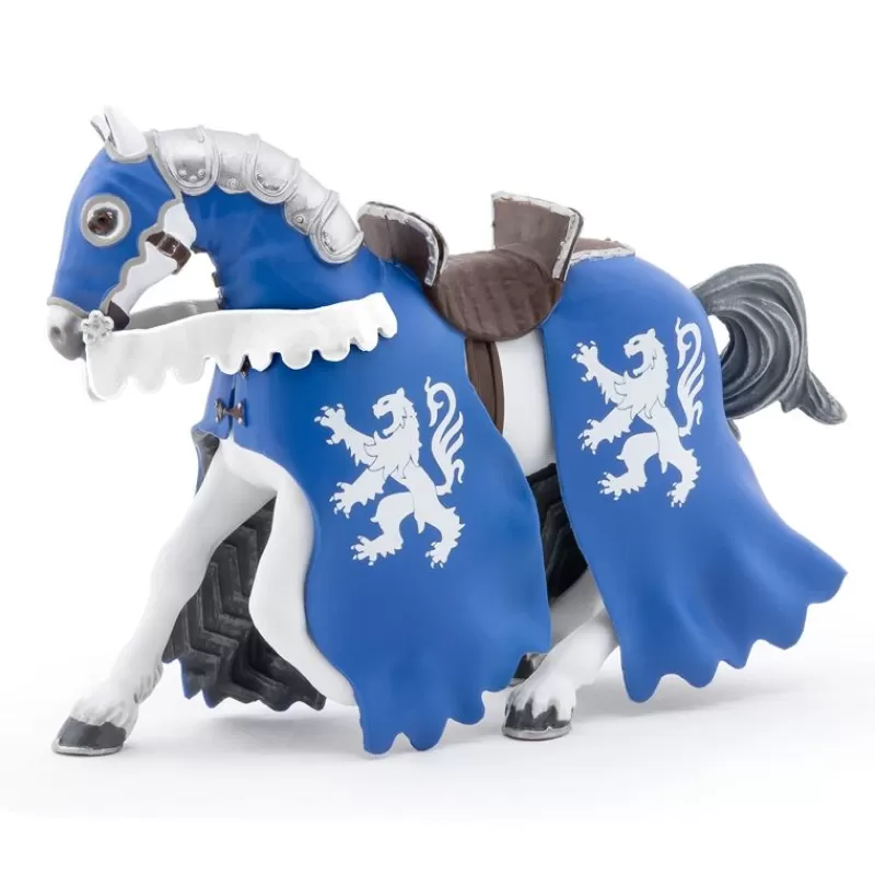 Papo Figura De Caballo Caballero Leon Azul - ^ Caballeros