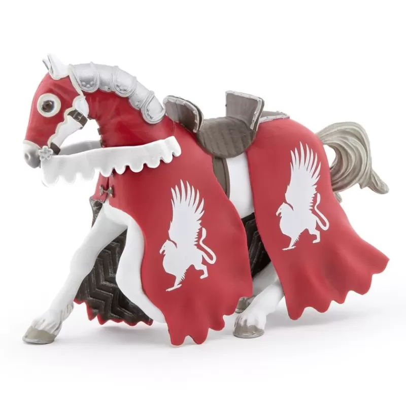 Papo Figura De Caballo Del Caballero Grifo Rojo - ^ Caballeros