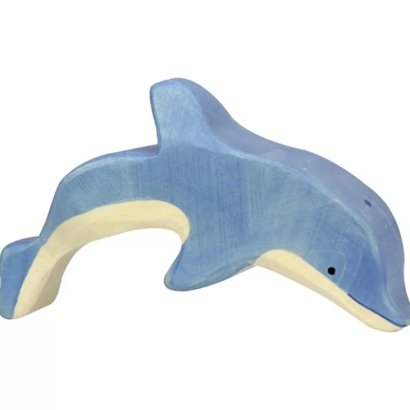 Holztiger Figura De Delfin - ^ Animales Marinos