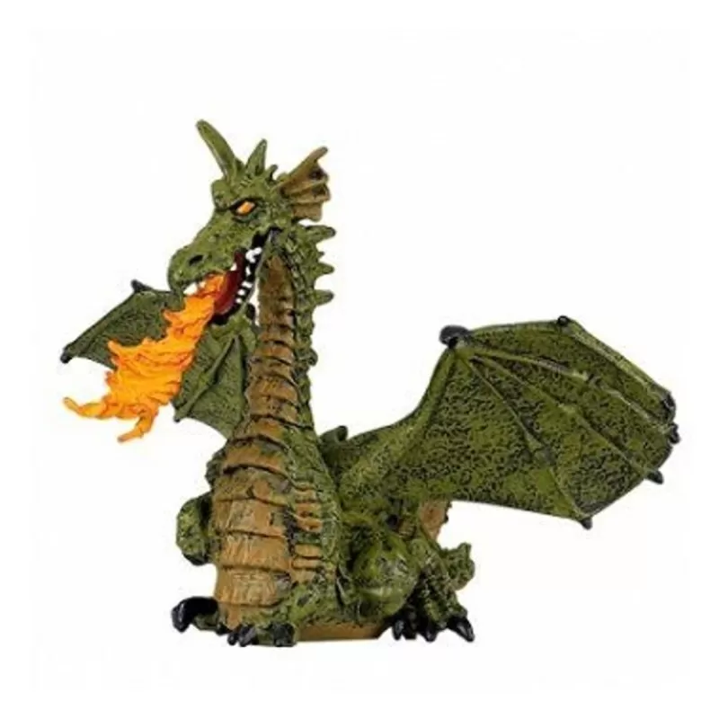 Papo Figura De Dragon Alado Verde Con Llama - ^ Cuentos Y Leyendas