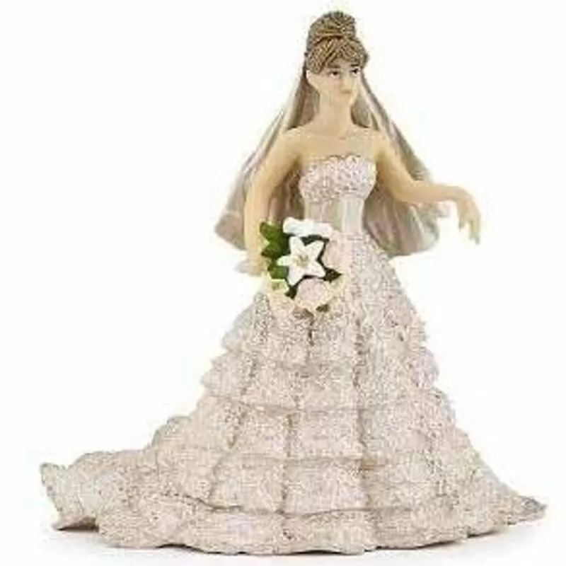 Papo Figura De Novia De Encaje Champan - ^ Cuentos Y Leyendas