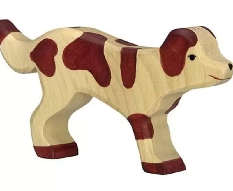 Holztiger Figura De Perro De Granja - ^ Perros Y Gatos