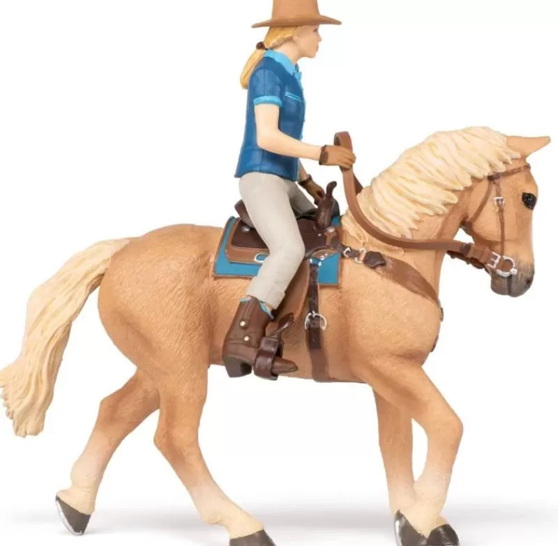 Papo Figura Del Caballo Occidental Y Su Jinete - ^ Caballos