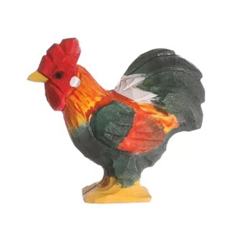 Wudimals Figura Gallo En Madera - ^ Animales De Granja