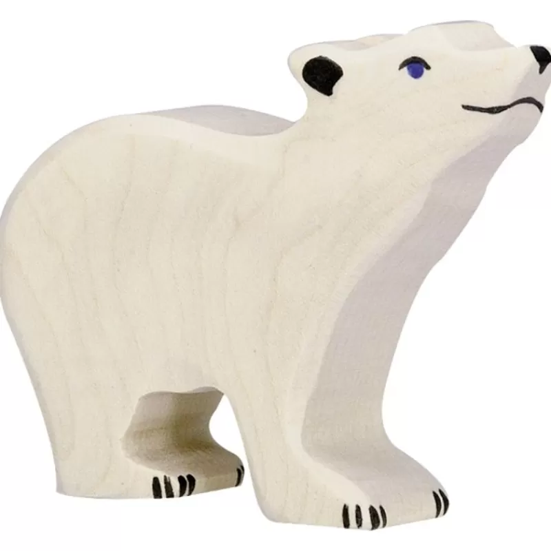 Holztiger Figurina Di Orso Polare, Piccola - ^ Animales Marinos