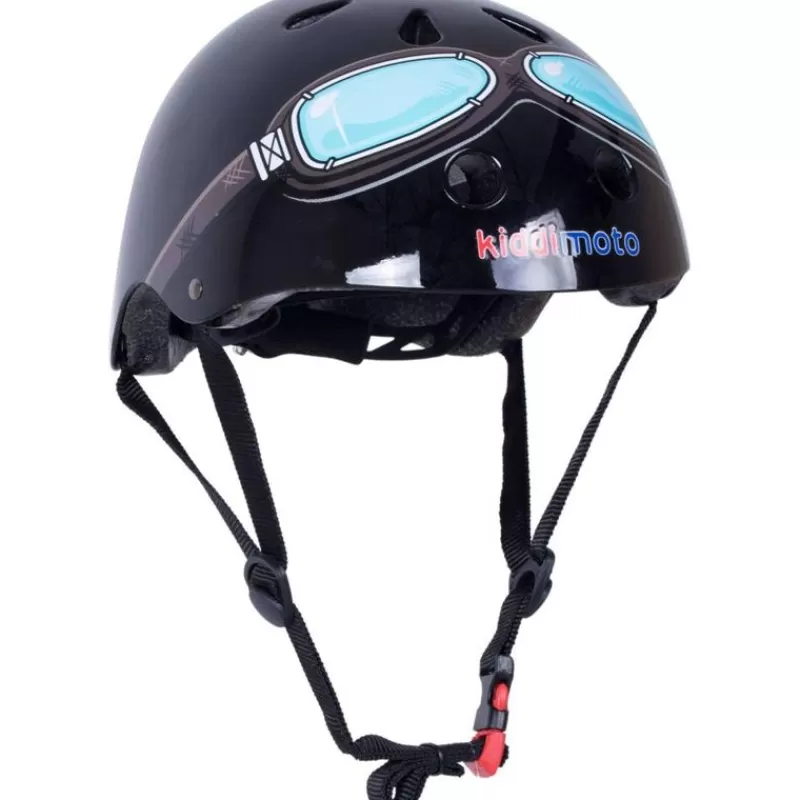 Kiddimoto Gafa Casque Negra Media - ^ Cascos Y Guantes