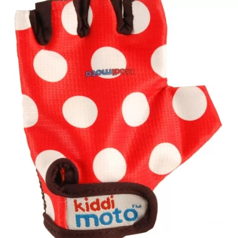 Kiddimoto Gants Red Dotty Medium - ^ Cascos Y Guantes