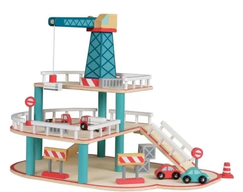 Egmont Toys Garaje De Madera Con Grua - ^ Circuitos Routiers, Garajes, Estaciones-Servicios...