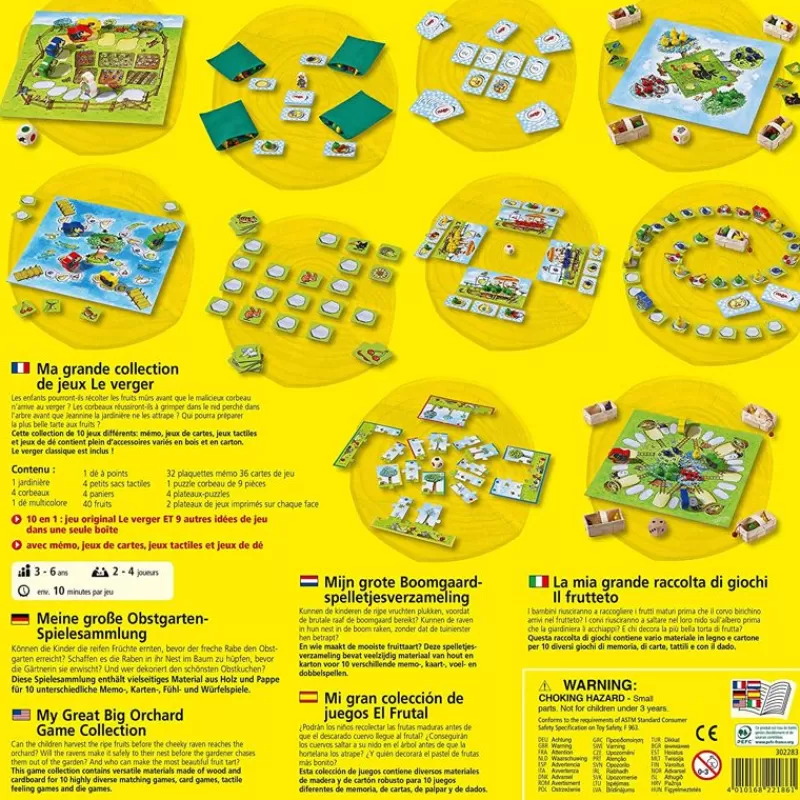 Haba Gran Coleccion De Juegos El Huerto - ^ Dominos, Loto Et Memory