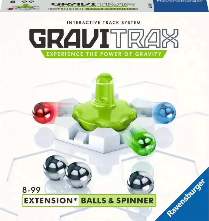 Ravensburger Gravitrax - Balls & Spinner Blanco Gris ^ Circuitos Y Toboganes De Bolas