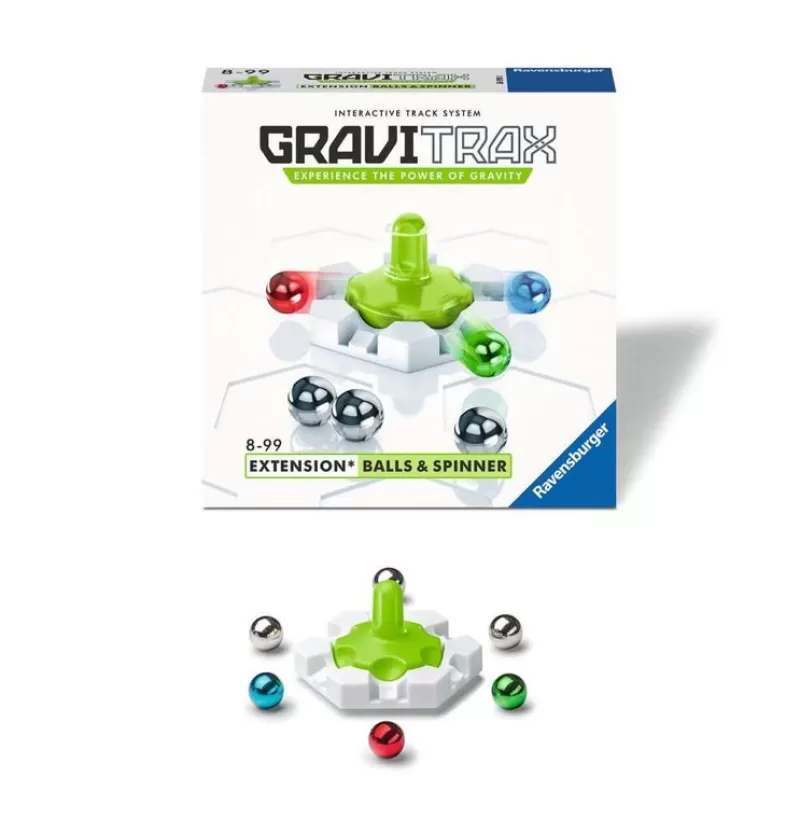 Ravensburger Gravitrax - Balls & Spinner Blanco Gris ^ Circuitos Y Toboganes De Bolas