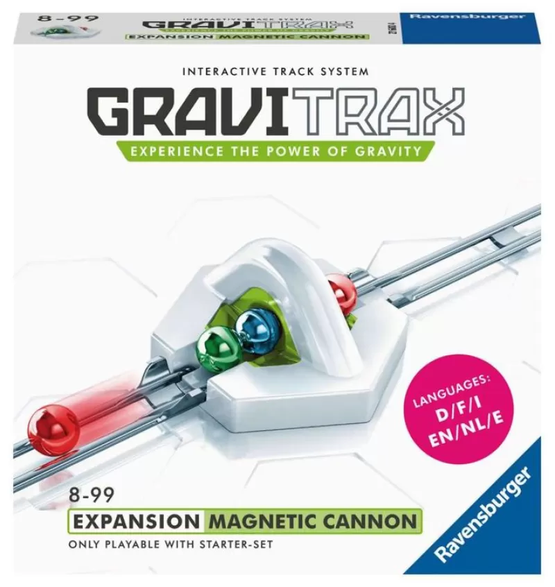 Ravensburger Gravitrax - Canon Magnetico Blanco Gris ^ Circuitos Y Toboganes De Bolas