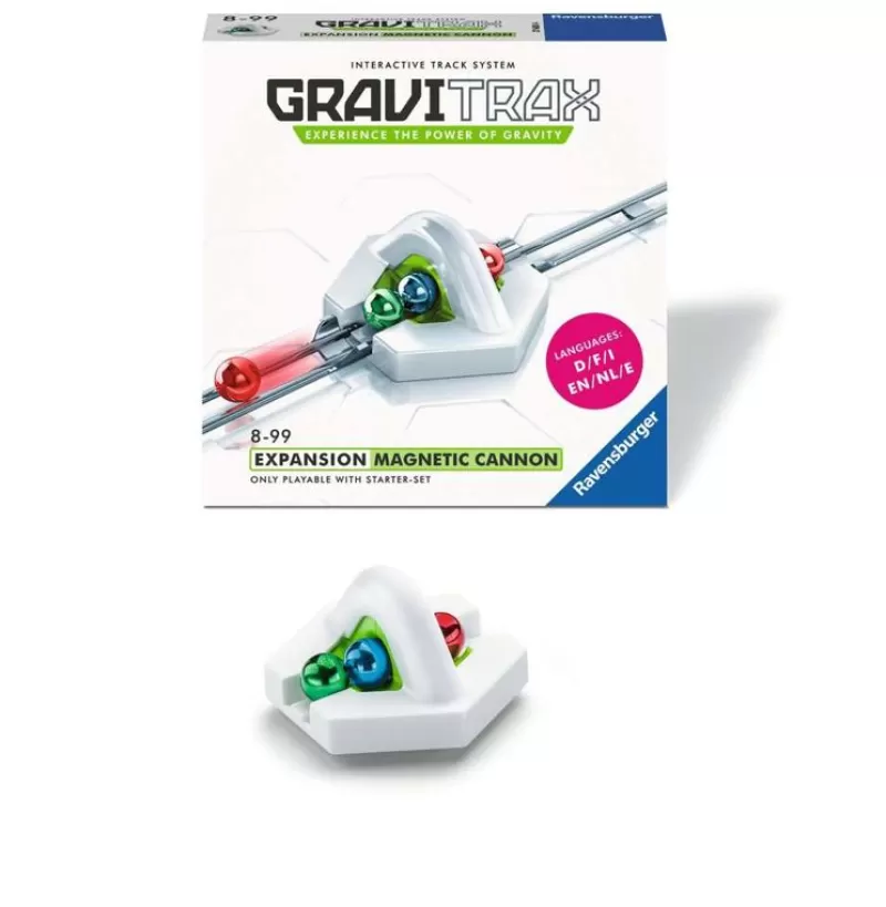 Ravensburger Gravitrax - Canon Magnetico Blanco Gris ^ Circuitos Y Toboganes De Bolas