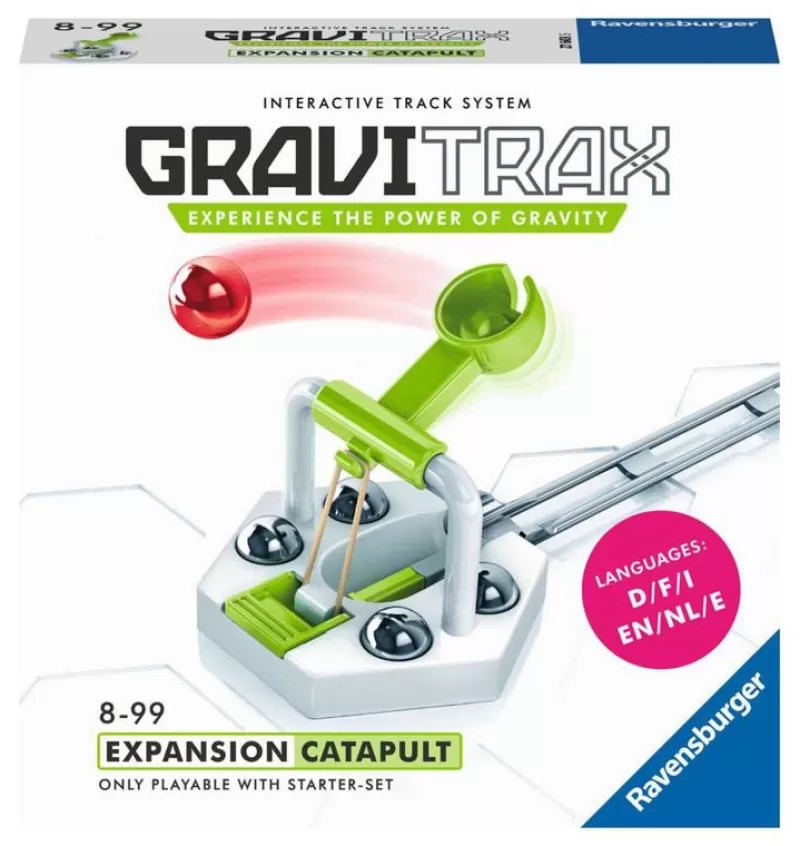 Ravensburger Gravitrax - Catapulta Blanco Gris ^ Circuitos Y Toboganes De Bolas