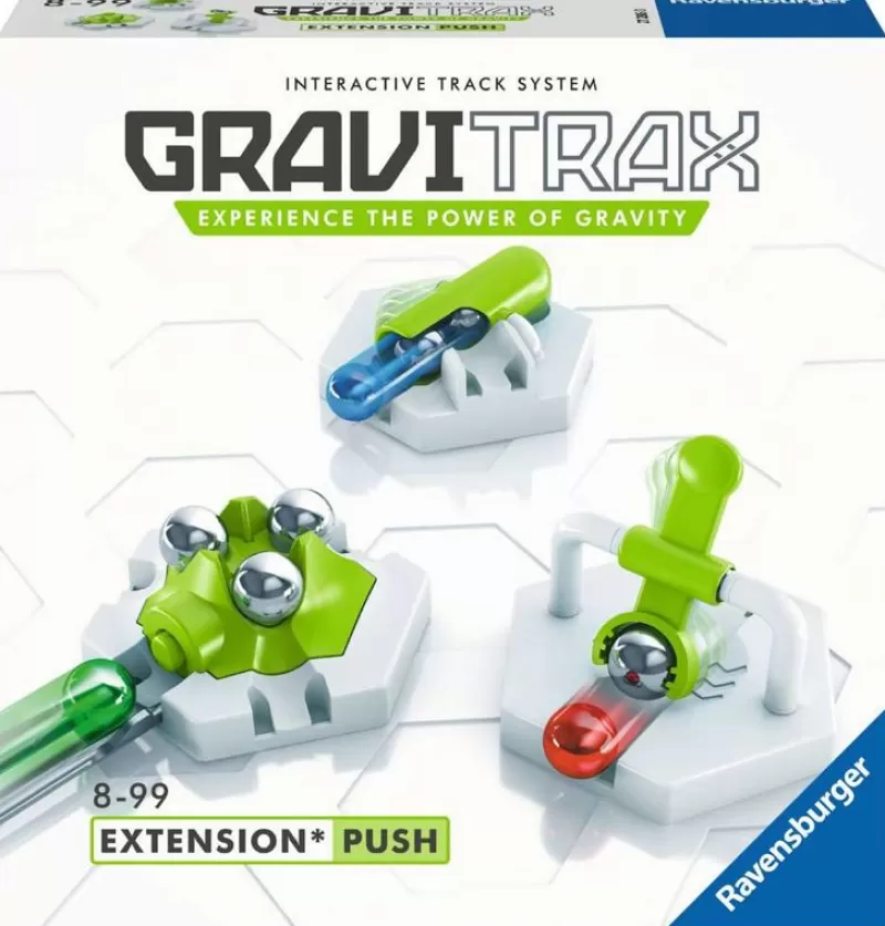 Ravensburger Gravitrax - Extension Push Blanco Gris ^ Circuitos Y Toboganes De Bolas