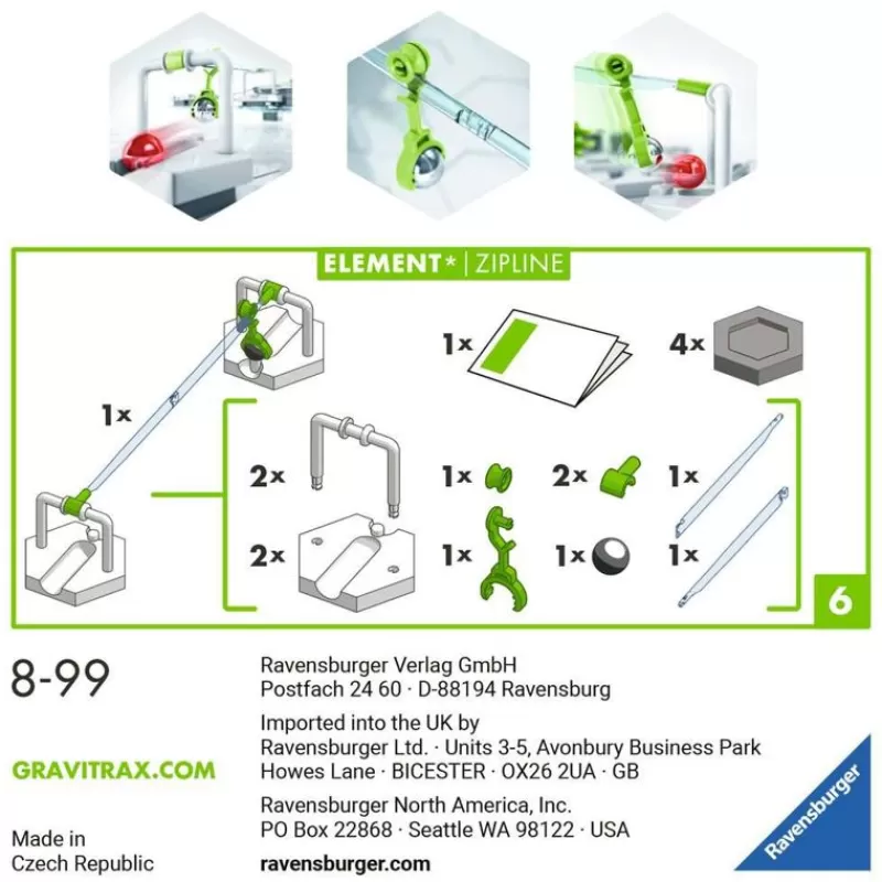 Ravensburger Gravitrax - Extension Tirolina 2 - ^ Circuitos Y Toboganes De Bolas