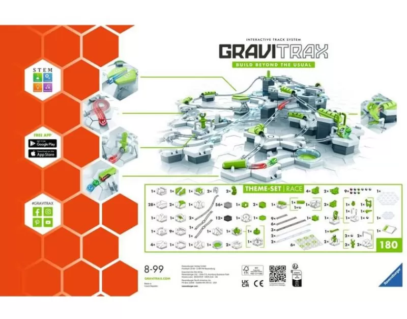 Ravensburger Gravitrax - Starter-Set Race 180 Piezas - ^ Circuitos Y Toboganes De Bolas