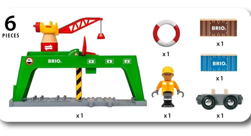 Brio Grua De Carga De Doble Via - ^ Estaciones De Ferrocarril, Puentes Y Edificios De La Brio