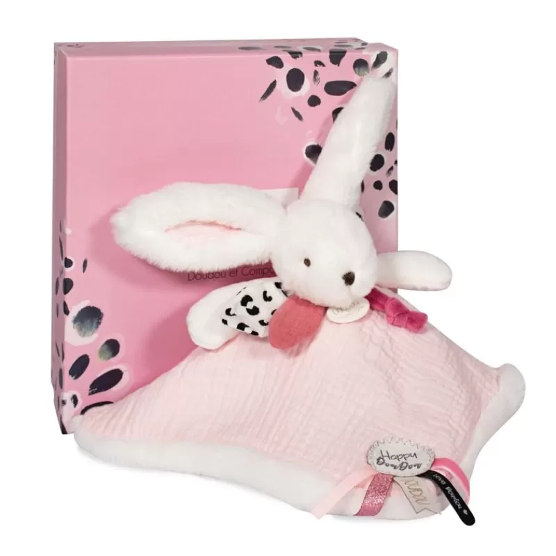 Doudou et Compagnie Happy Blush Doudou Pompon Rose - ^ Doudous