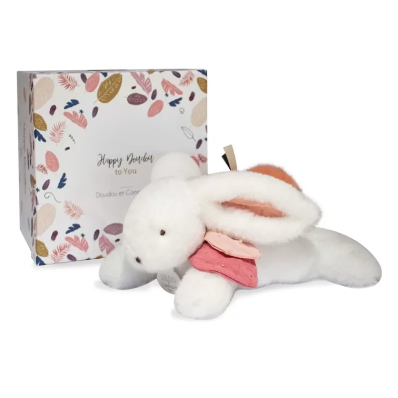 Doudou et Compagnie Happy Boho Lapin Pompon Terracota - ^ Doudous