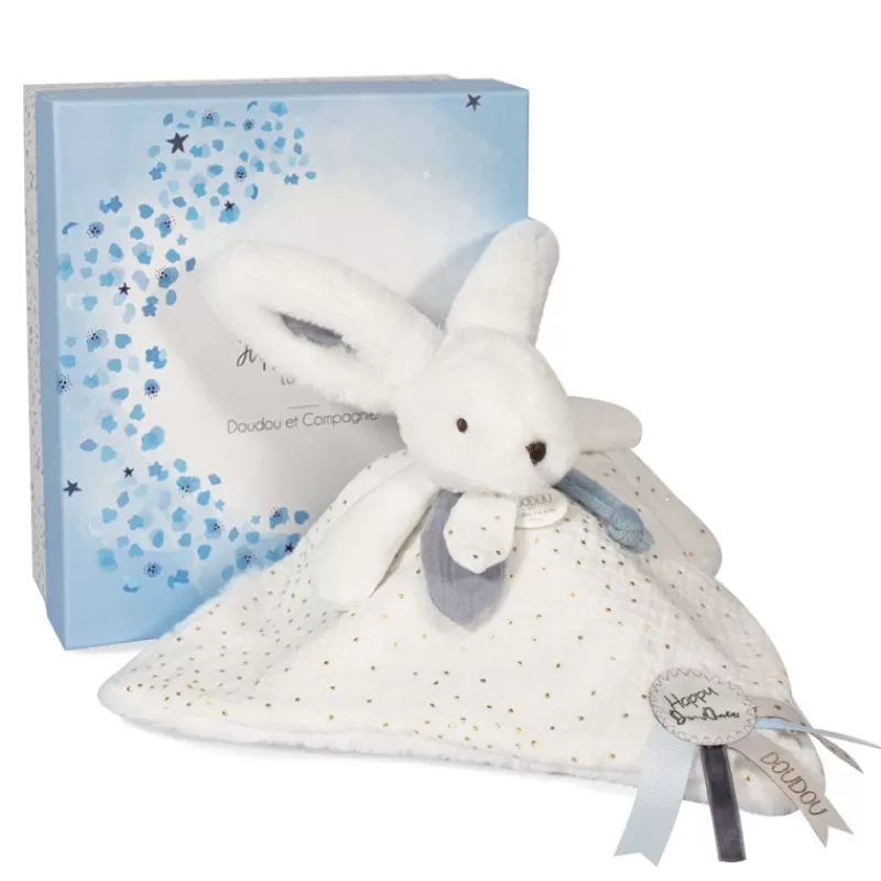 Doudou et Compagnie Happy Glossy Doudou Pompon Blanc - ^ Doudous