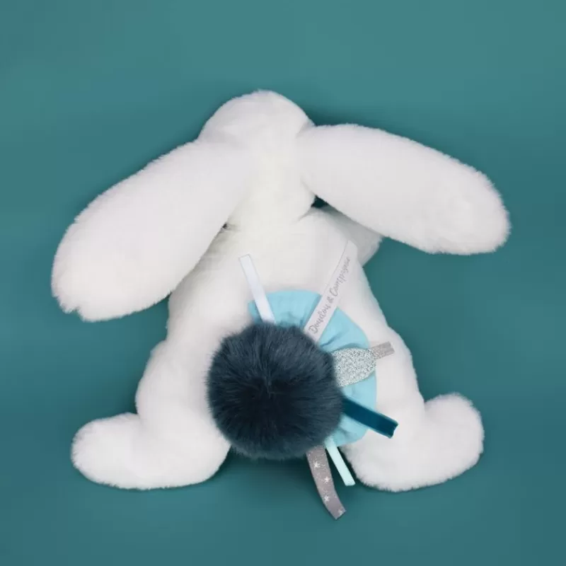 Doudou et Compagnie Happy Pop Lapin Pompon Paon - ^ Doudous