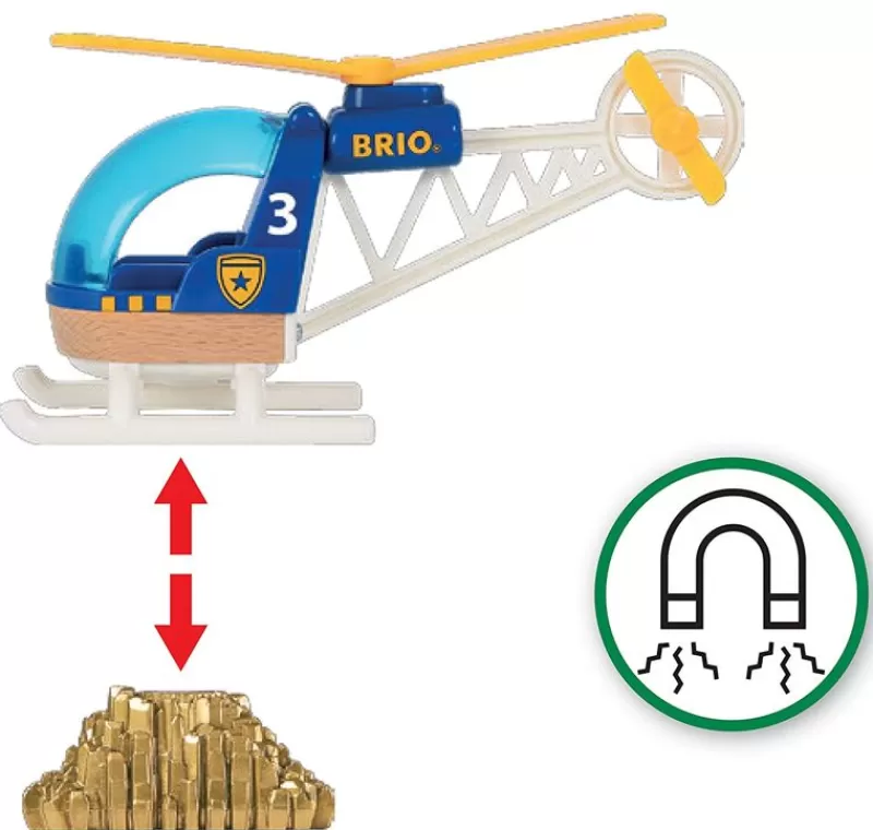 Brio Helicoptero De La Policía - ^ Locomotoras, Vagones Y Trenes Brio