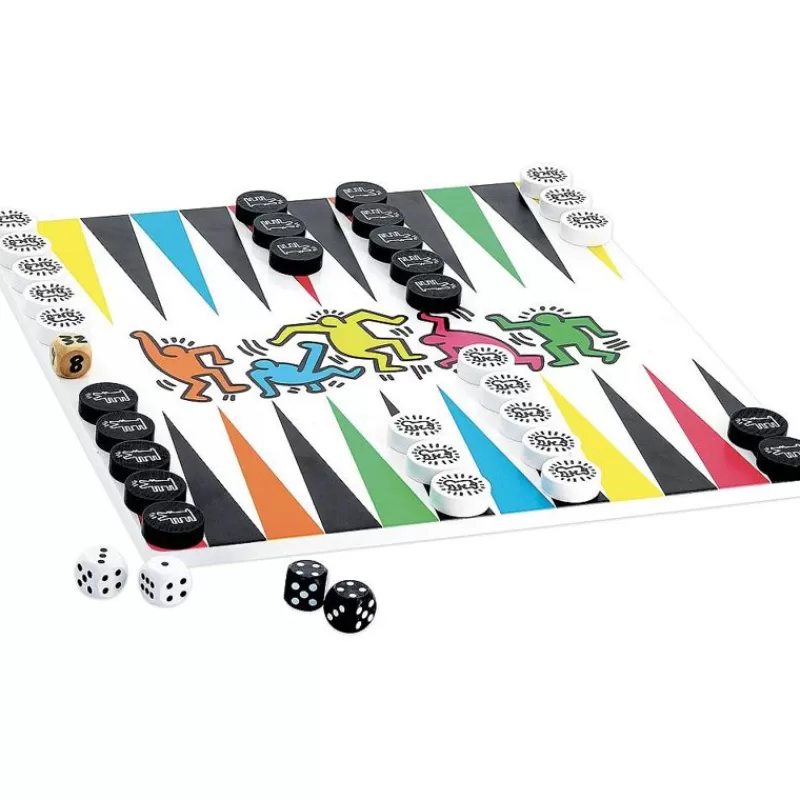 Vilac Jeu De Dames Backgammon Keith Haring - ^ Juegos De Puzzle, Estrategia Y Logica