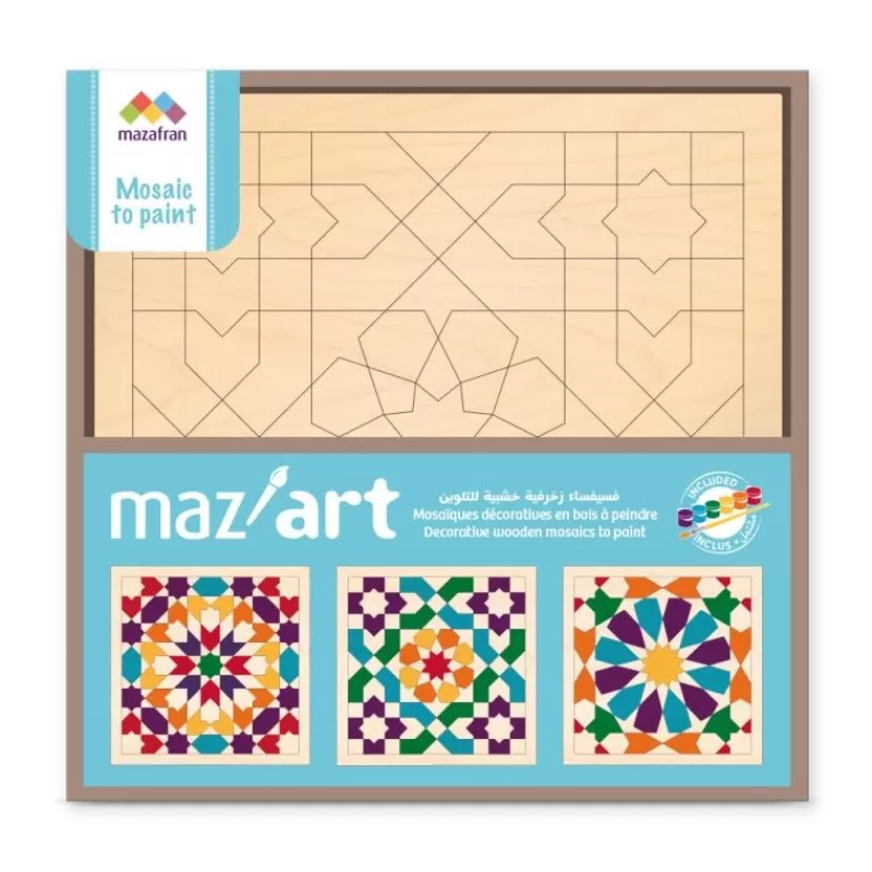 Mazafran Juego De 3 Mosaicos Para Pintar - ^ Actividades Creativas De Ocio