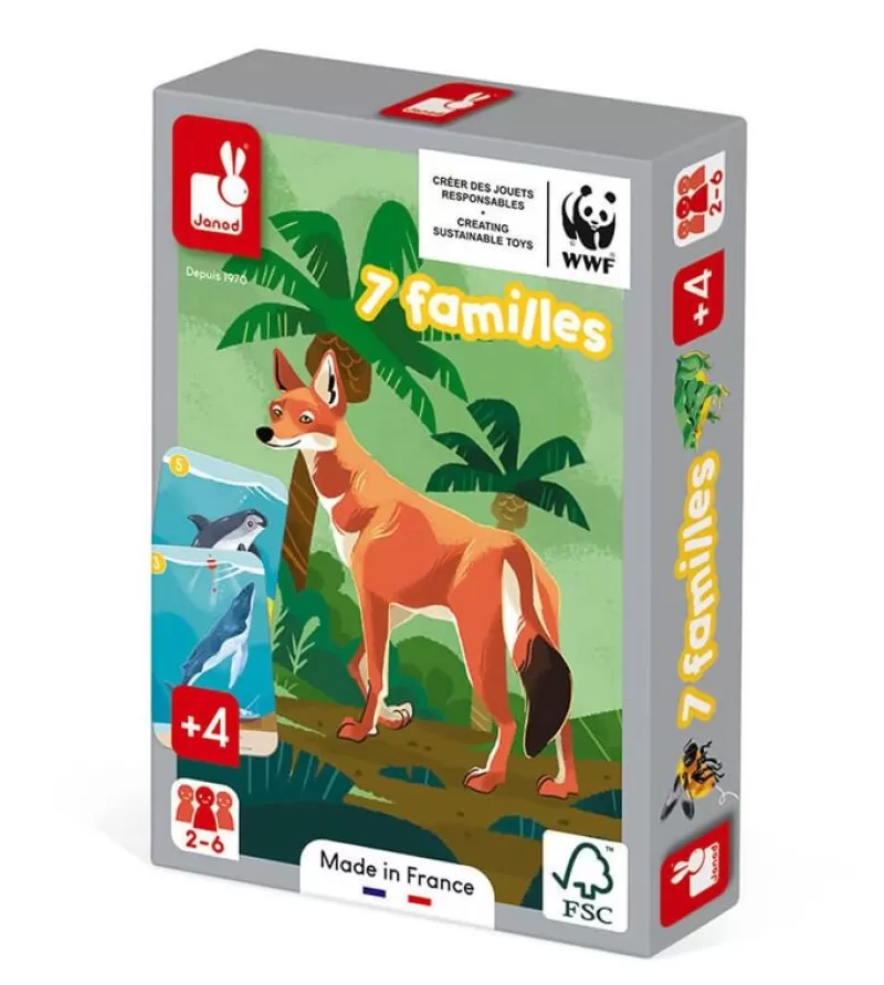 Janod Juego De 7 Familias Del Reino Animal - ^ Juegos De Cartas Y Dados