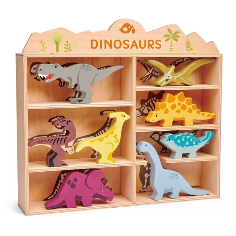 Tender Leaf Toys Juego De Animales De Madera Dinosaurios - ^ Dinosaurios