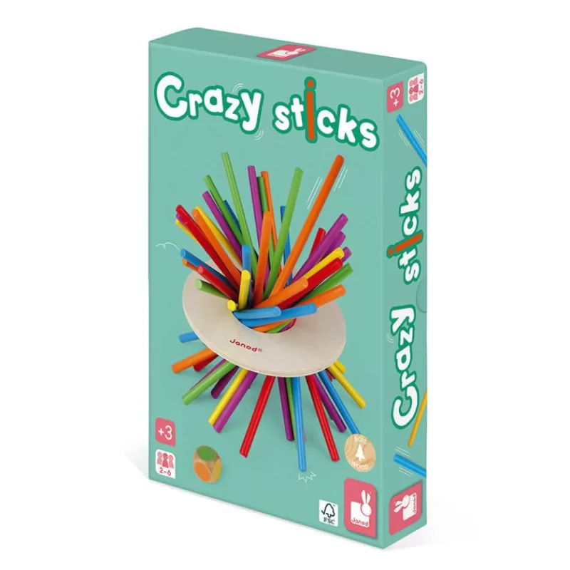 Janod Juego De Habilidad Crazy Sticks - ^ Otros Juegos De Construcción