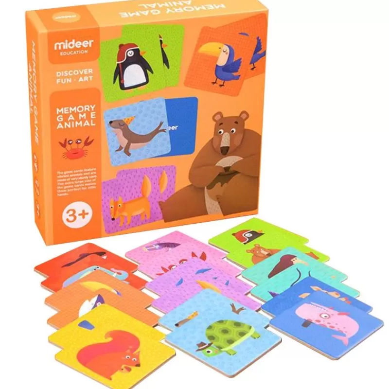 Mideer Juego De Memoria Animal - ^ Dominos, Loto Et Memory