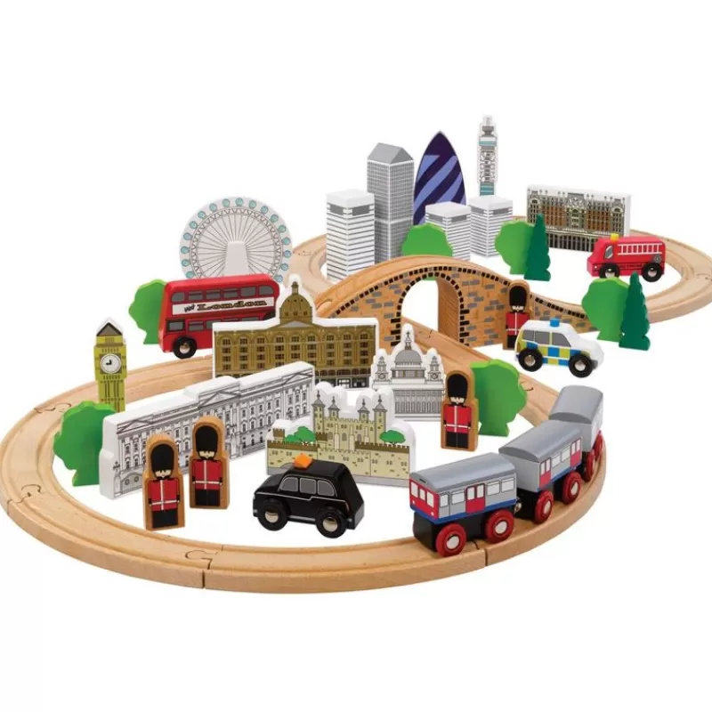 Bigjigs Toys Juego De Tren Ciudad De Londres - ^ Rutas Del Tren Brio