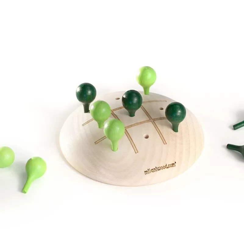 Milaniwood Juego De Tres En Raya Verde - ^ Juegos De Puzzle, Estrategia Y Logica