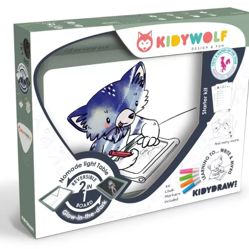 Kidywolf Kidydraw-Pro Tableta De Dibujo Luminosa 2 In 1 - ^ Cuadros, Caballetes...