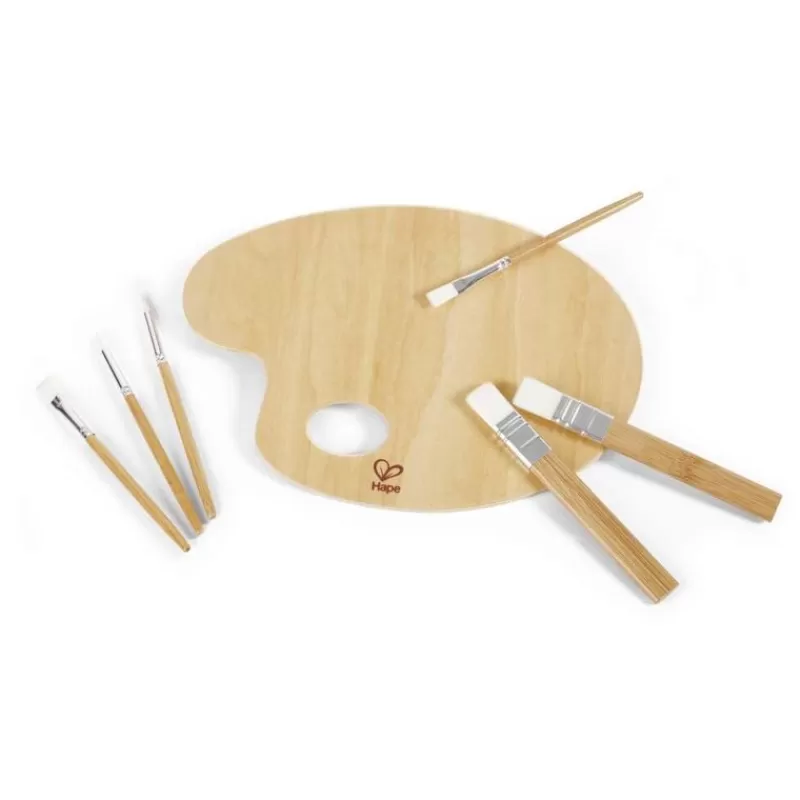 Hape Toys Kit Artistico De Pinceles Y Paleta - ^ Cuadros, Caballetes...