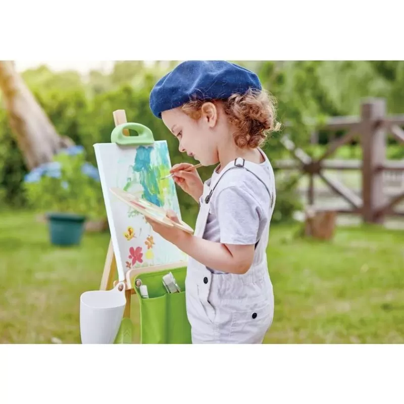 Hape Toys Kit Artistico De Pinceles Y Paleta - ^ Cuadros, Caballetes...