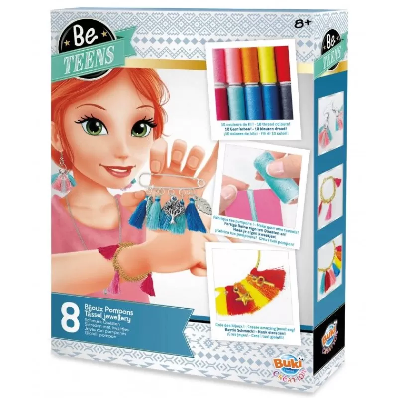 Buki France Kit Creativo - Joyas Con Pompones - ^ Actividades Creativas De Ocio