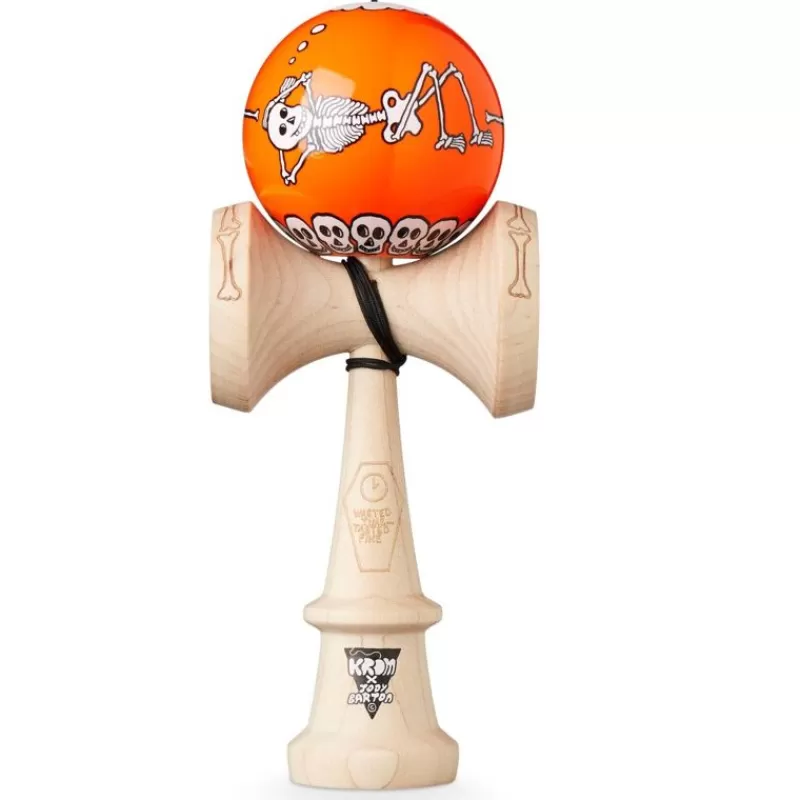 KROM Kendama Jody Bartons Skeletons Orange - ^ Diabolos Y Malabares