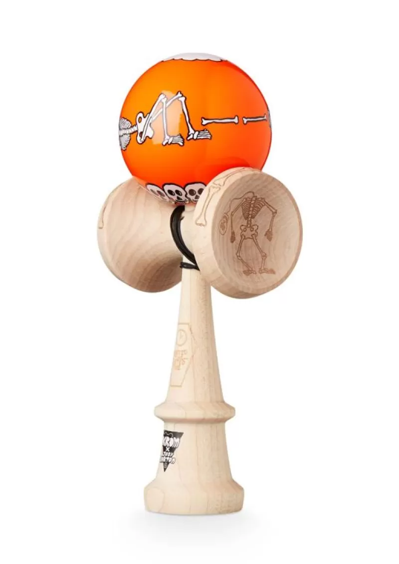 KROM Kendama Jody Bartons Skeletons Orange - ^ Diabolos Y Malabares