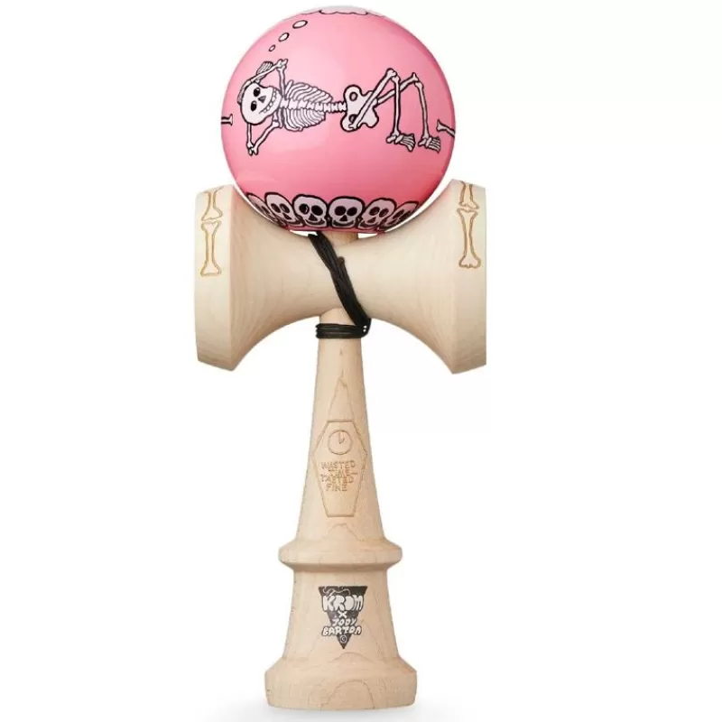 KROM Kendama Jody Bartons Skeletons Pink - ^ Diabolos Y Malabares