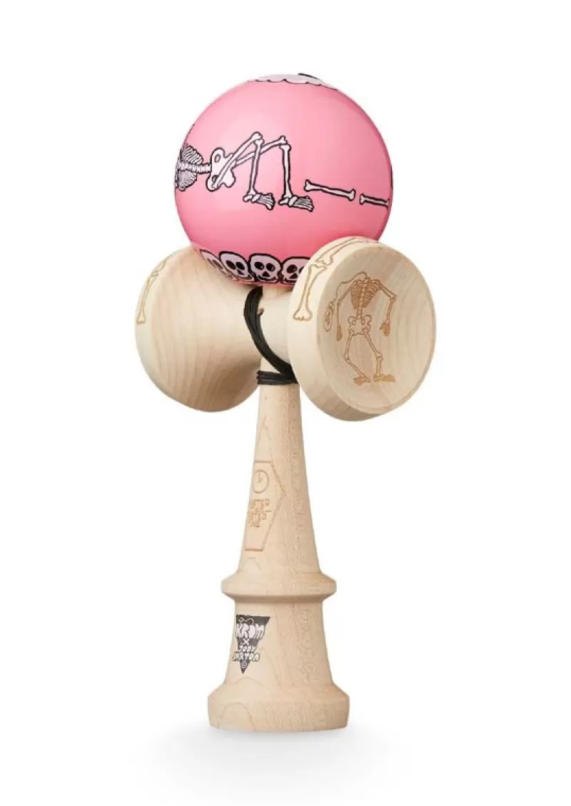 KROM Kendama Jody Bartons Skeletons Pink - ^ Diabolos Y Malabares