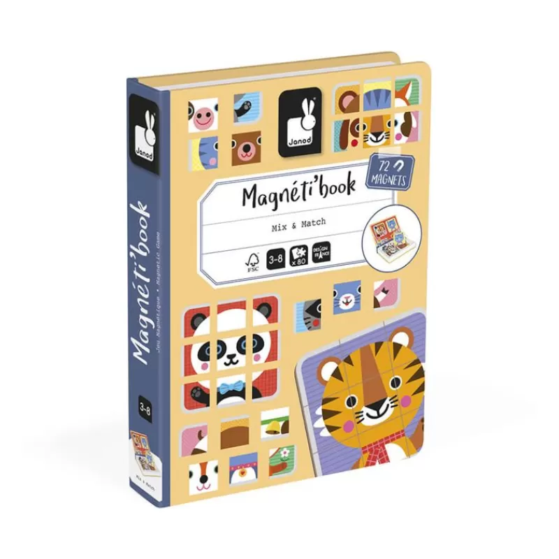 Janod Libro Magneti'S Mix And Match - ^ Imanes, Libros Magnéticos Y Juegos Magnéticos