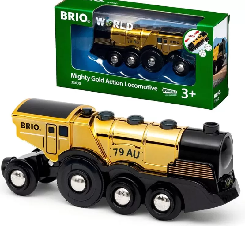 Brio Locomotora Multifuncion Dorada - ^ Locomotoras, Vagones Y Trenes Brio