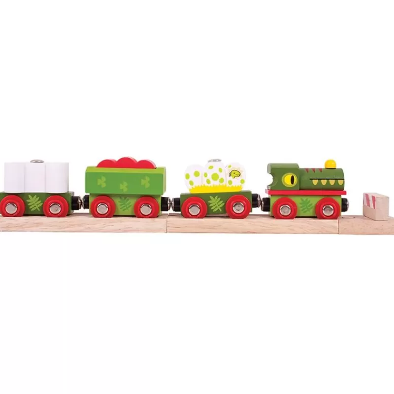 Bigjigs Toys Locomotora Y Vagones Dinosaurio - ^ Locomotoras, Vagones Y Trenes Brio